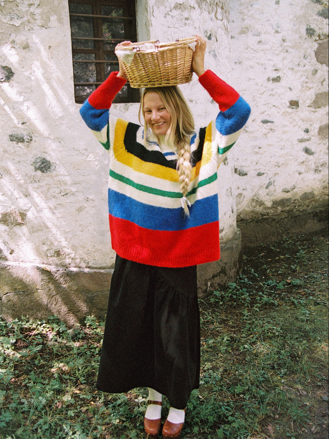 Louise Mockneck Sweater - Primary Stripe - 5