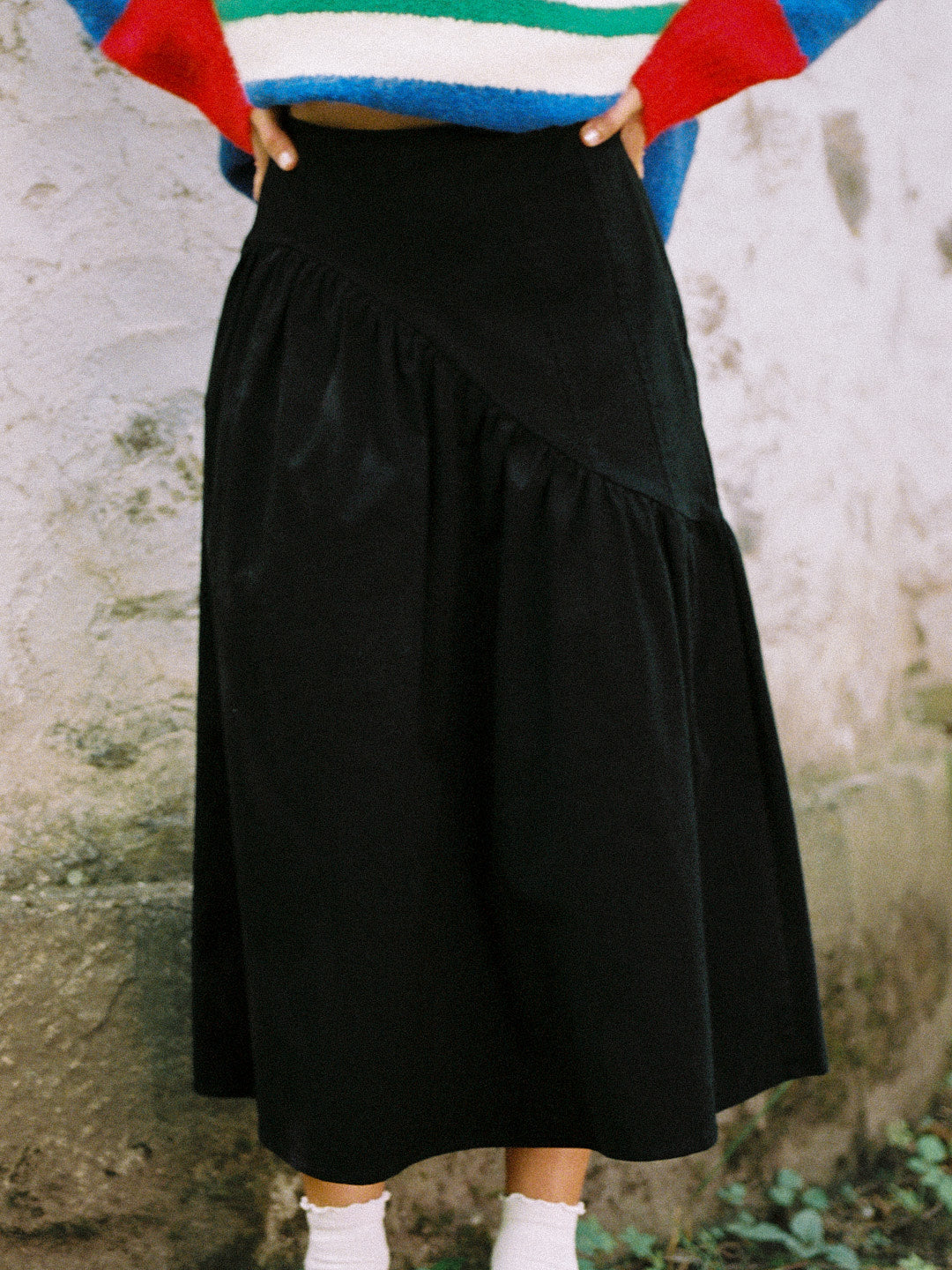 Maeve Midi Skirt - Caviar Twill - 2