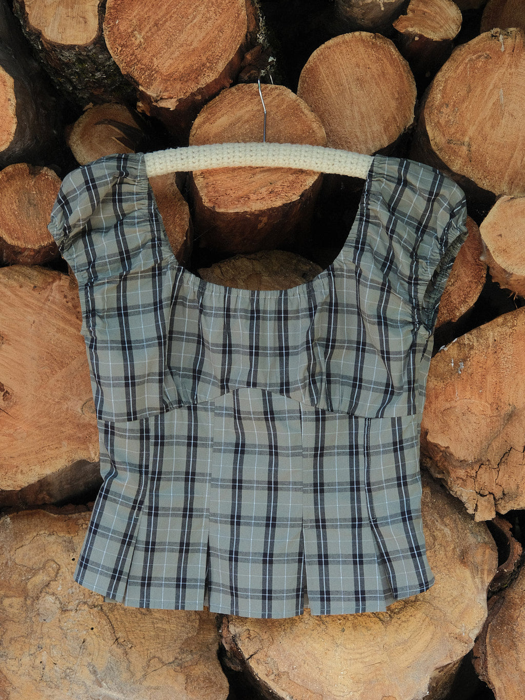 Pat Top - Moss Plaid - 4