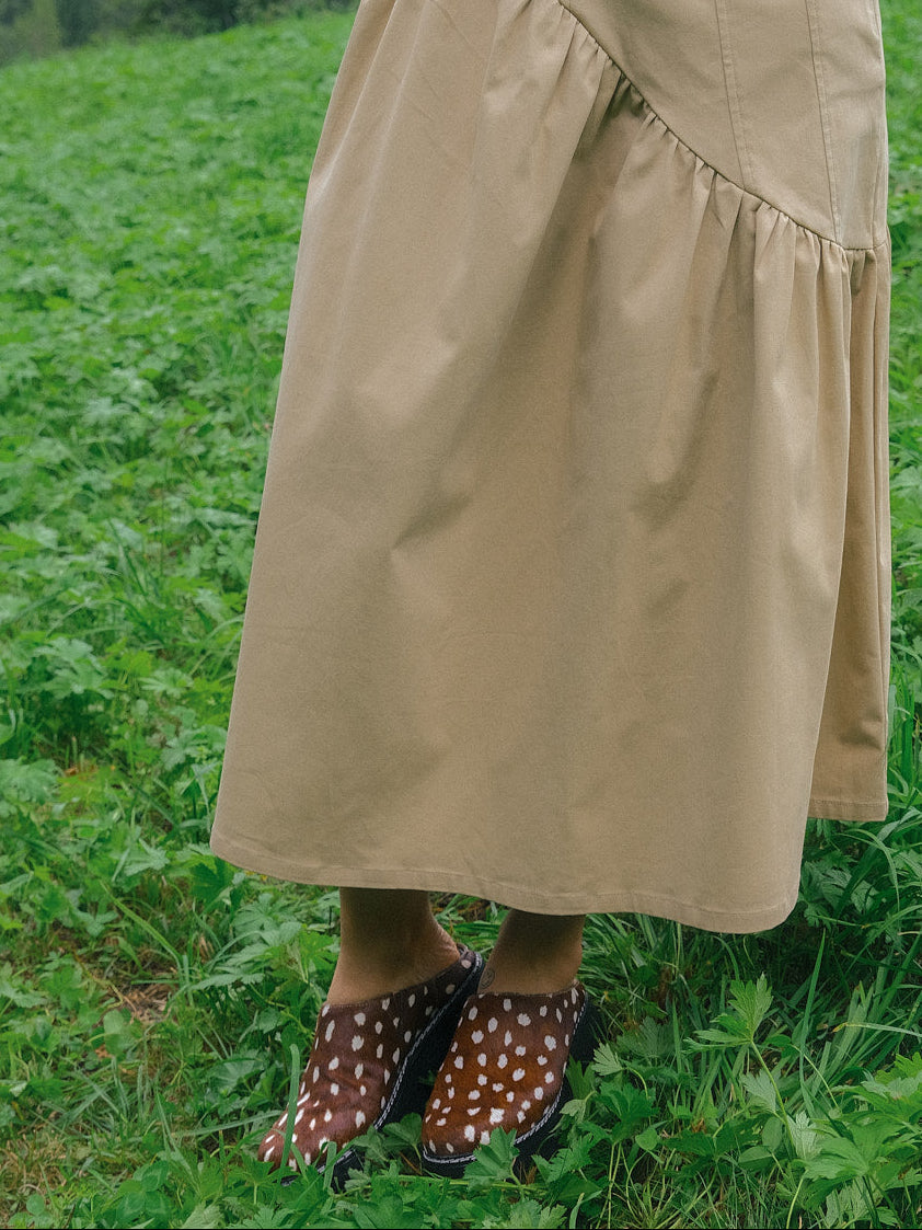 Maeve Midi Skirt - Toast Twill - 2