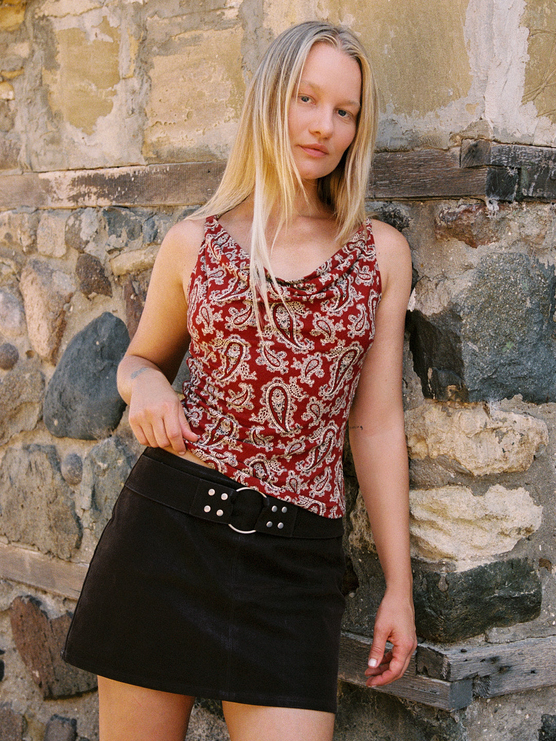 Winona Mini Skort - Mocha Suede - 4