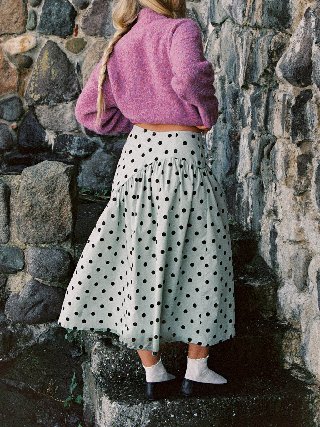 Maeve Midi Skirt - Mint Chip Dot - 7