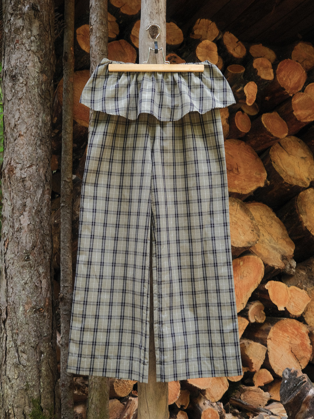 Renee Pant - Moss Plaid - 6