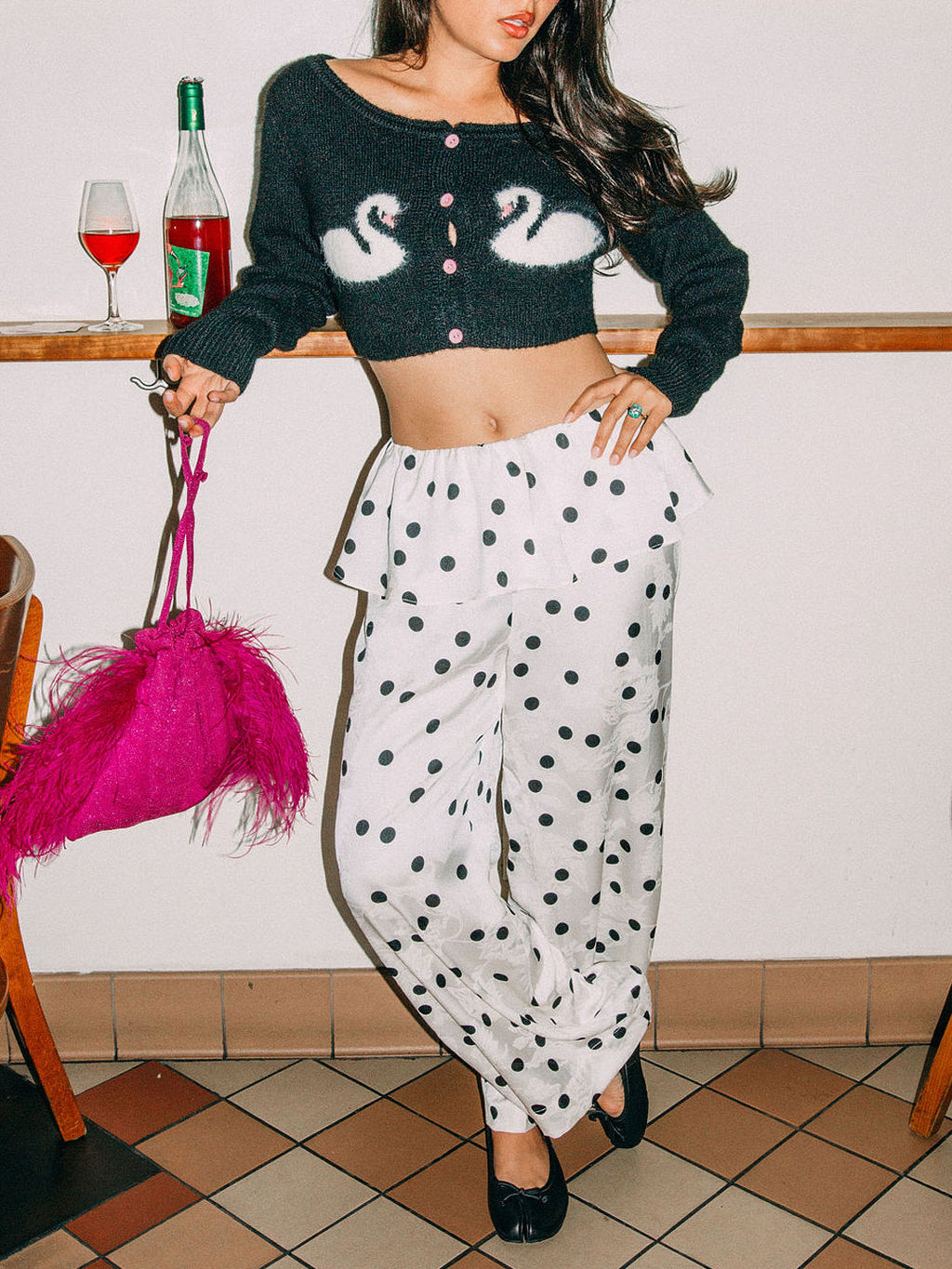 Renee Pant - White Dot - 3