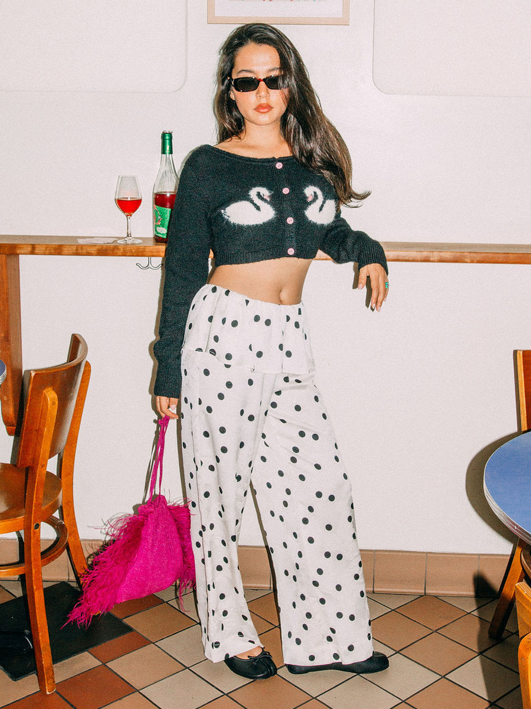 Renee Pant - White Dot - 4