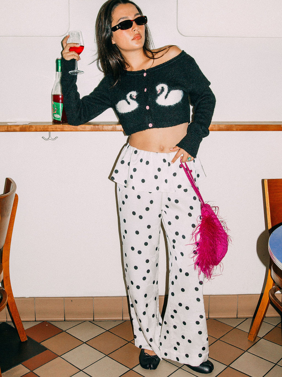 Renee Pant - White Dot - 2