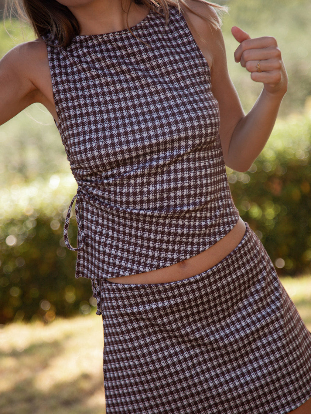 Erin Tank - Cocoa Plaid - 4
