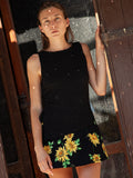 Erin Tank - Black Crinkle - 1