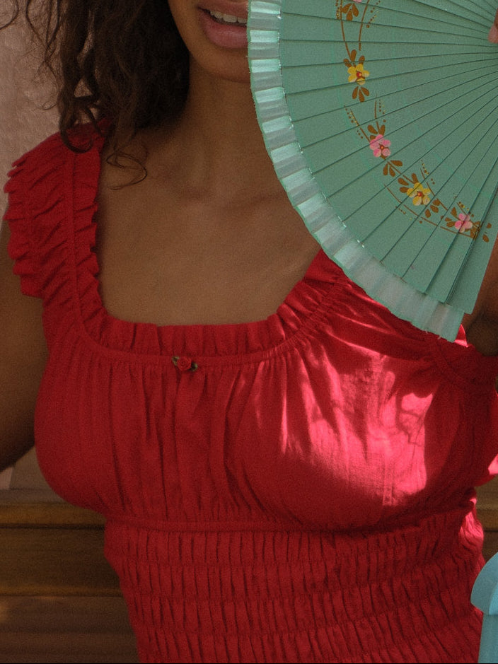 Hallie Top - Cherry - 6