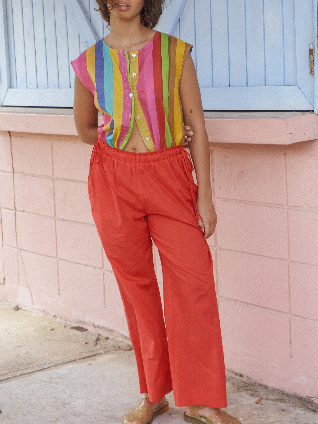 Nora Pant - Cherry - 3