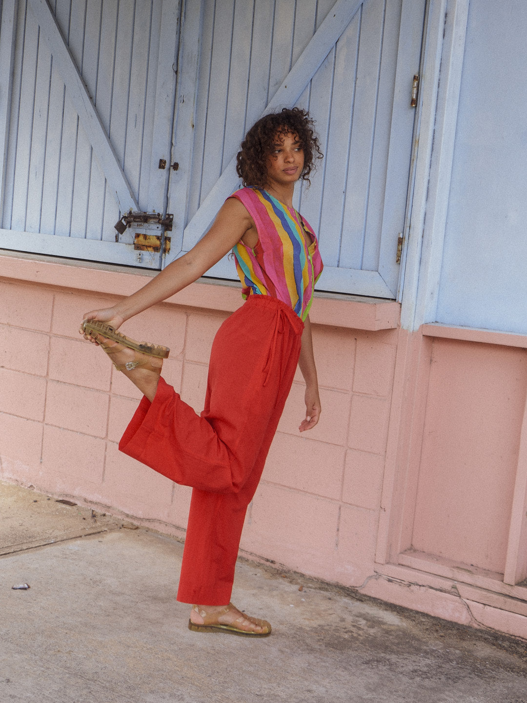 Nora Pant - Cherry - 4
