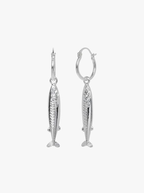Anchovy Earrings - Silver - 1