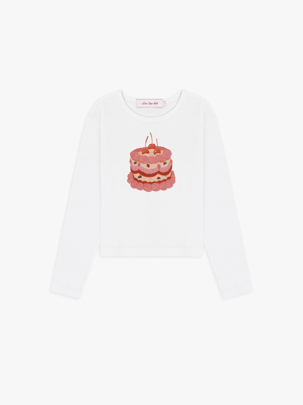 Dana Long Sleeve Tee - White/Cake - 2