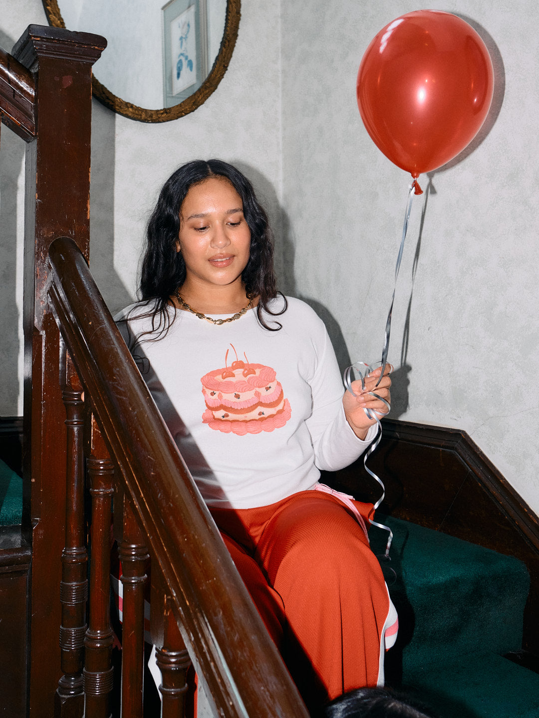 Dana Long Sleeve Tee - White/Cake - 4