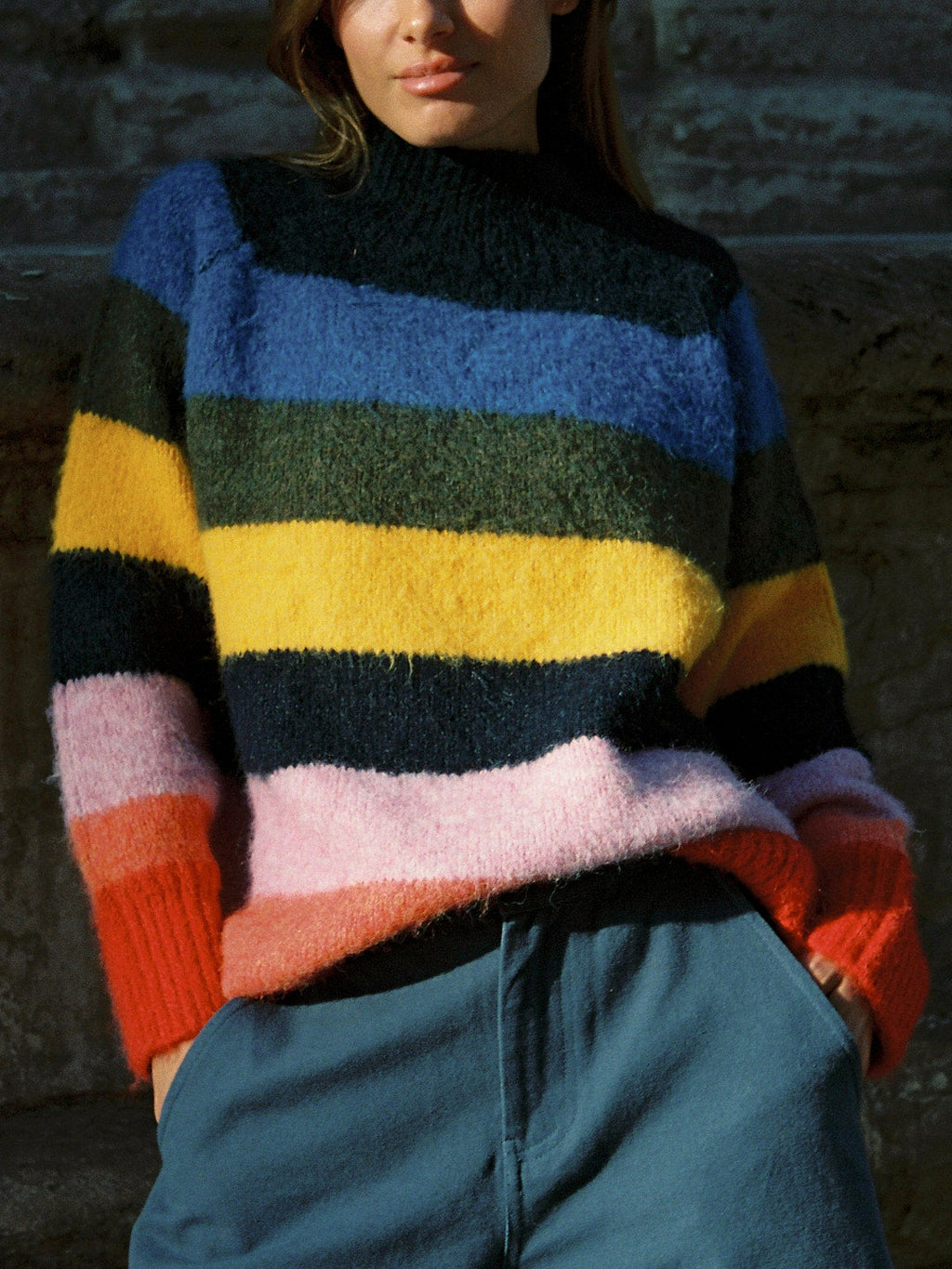 Louise Mockneck Sweater - Rainbow - 7