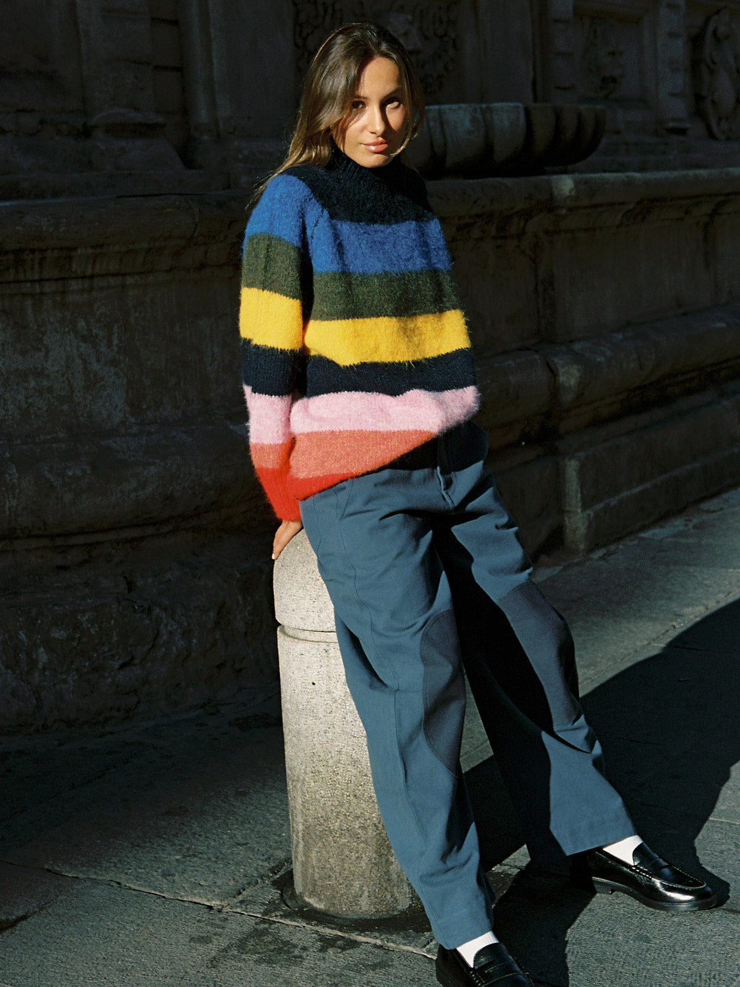 Louise Mockneck Sweater - Rainbow - 8