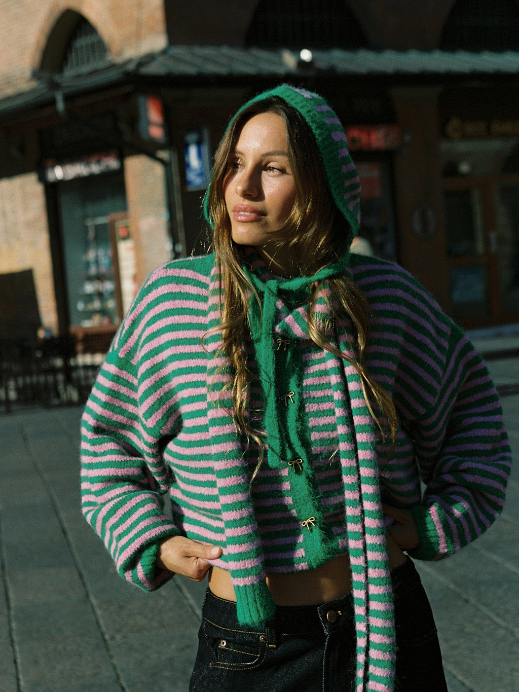 Alma Cardigan - Kelly Flamingo - 3