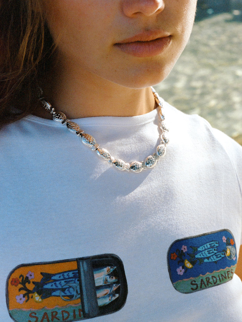 Fishes Necklace - Silver - 6