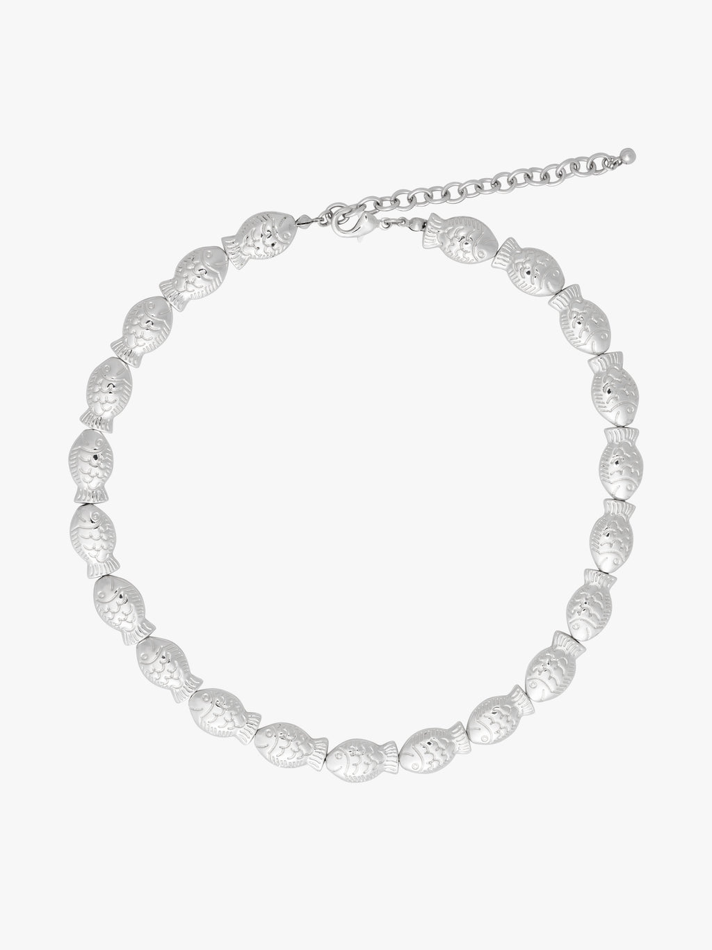 Fishes Necklace - Silver - 1