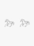 Horse Stud Earrings - Silver - 1