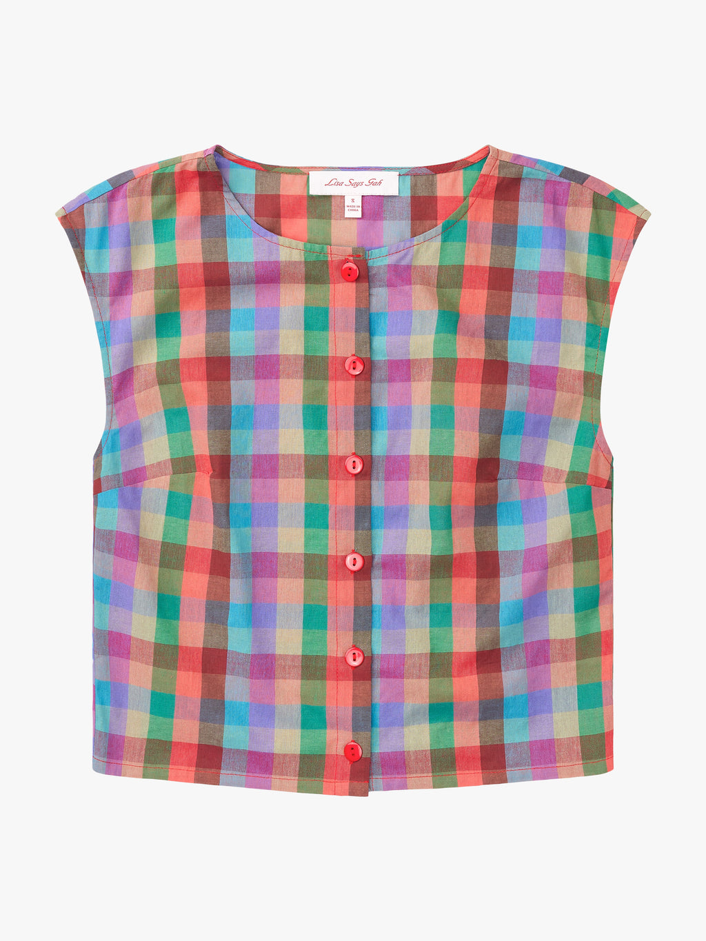 Madeline Top - Colorburst Plaid - 2
