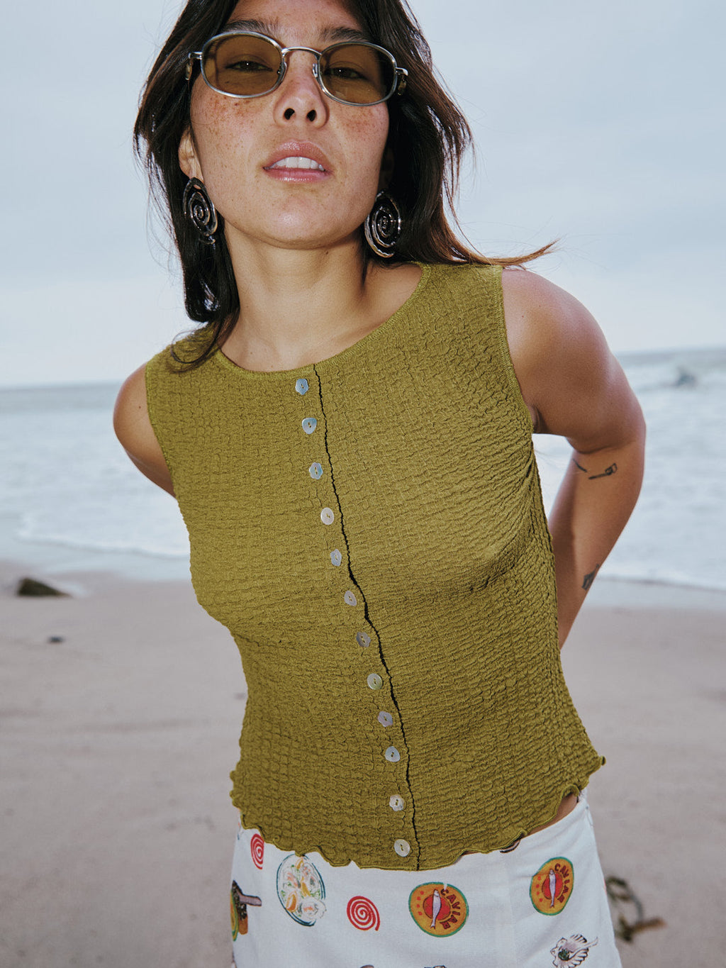 Summer Top - Olive - 14