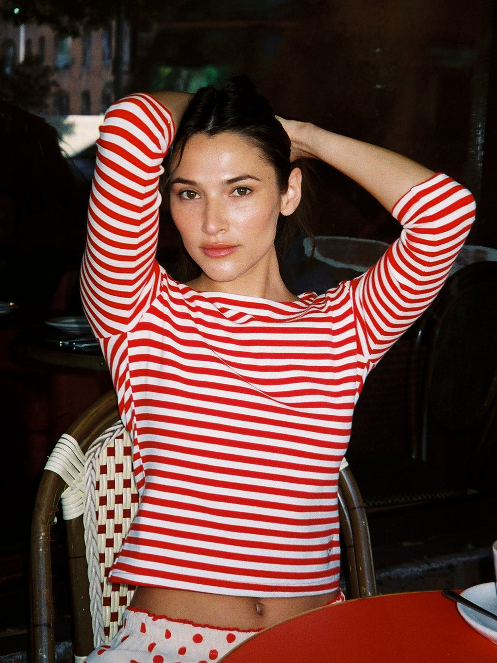 Nia Top - Scarlett Stripe - 2