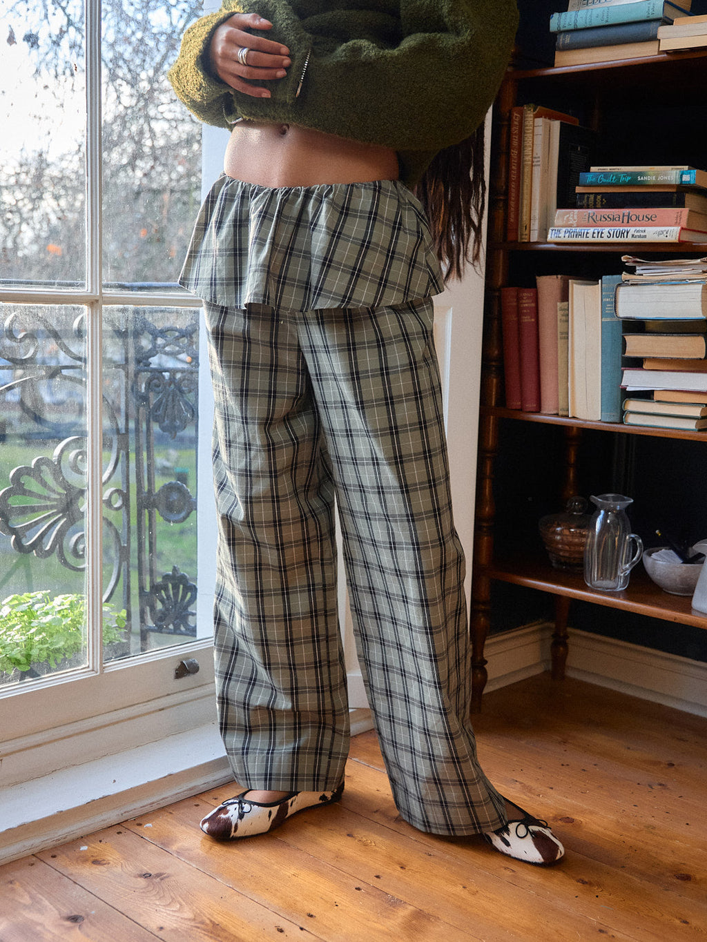 Renee Pant - Moss Plaid - 7