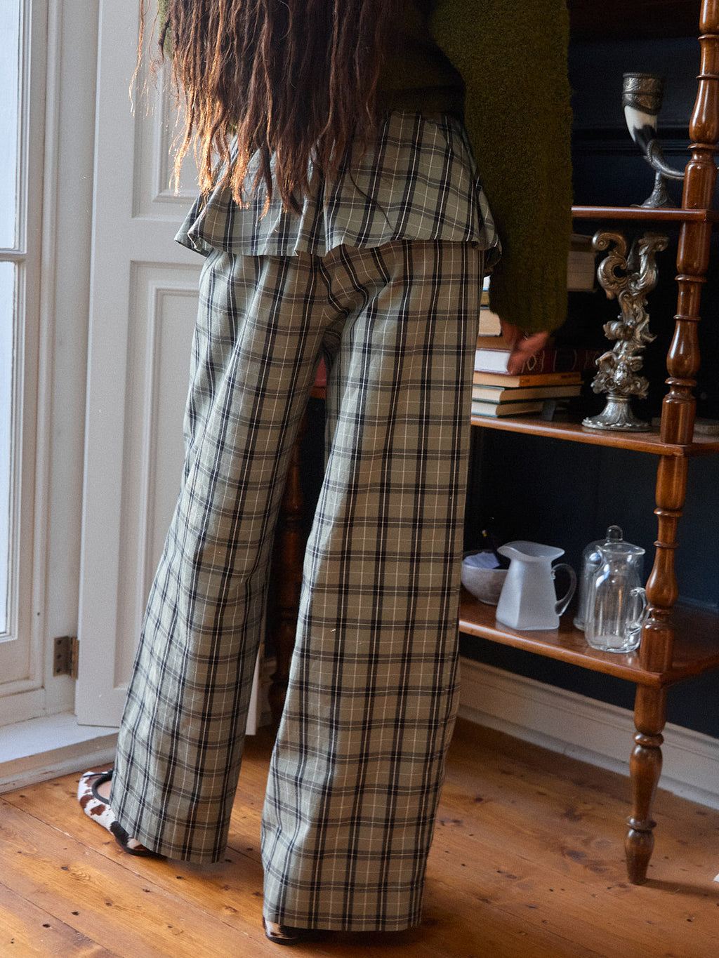 Renee Pant - Moss Plaid - 8
