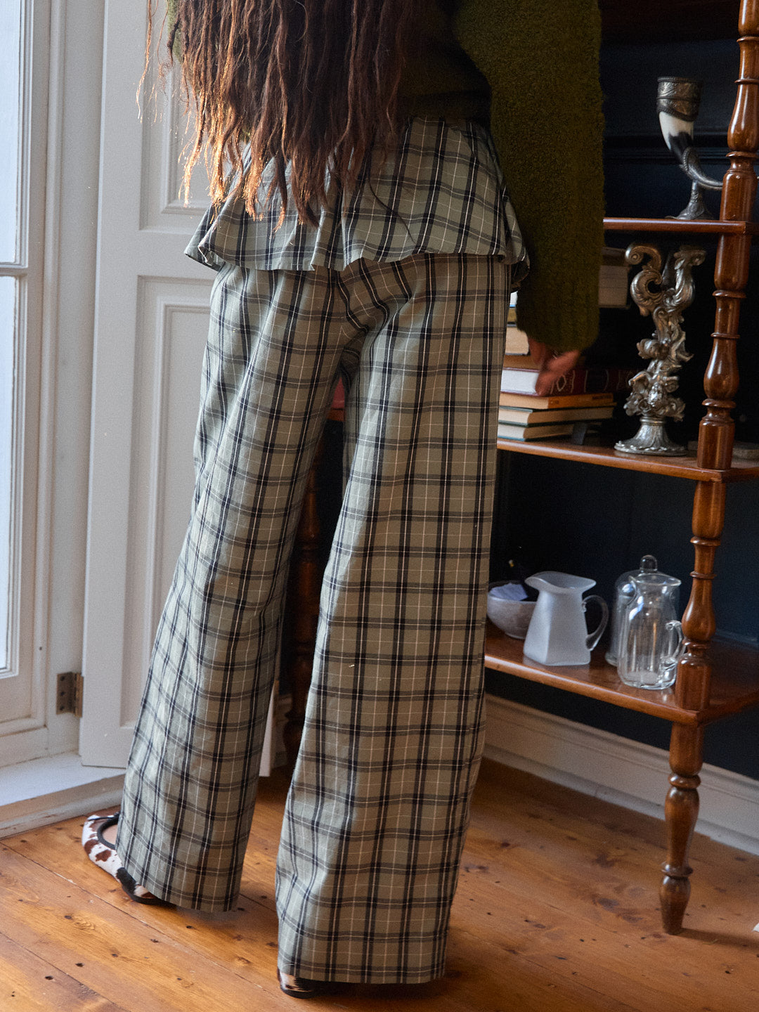 Renee Pant - Moss Plaid - 8