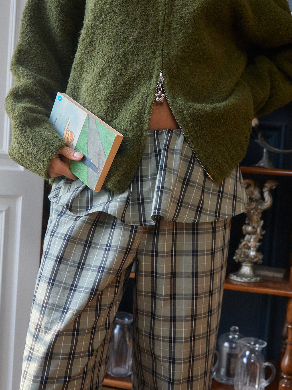Renee Pant - Moss Plaid - 9