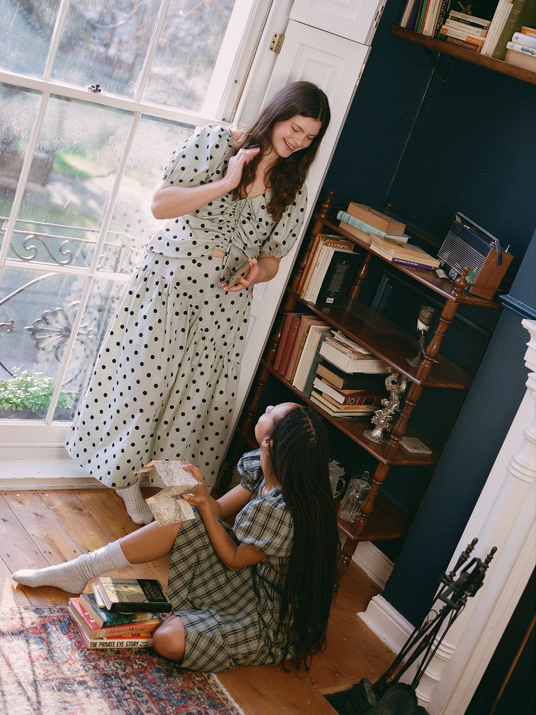 Maeve Midi Skirt - Mint Chip Dot - 11
