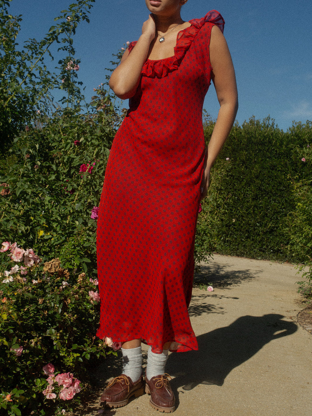 Dahlia Dress - Red Dot - 9