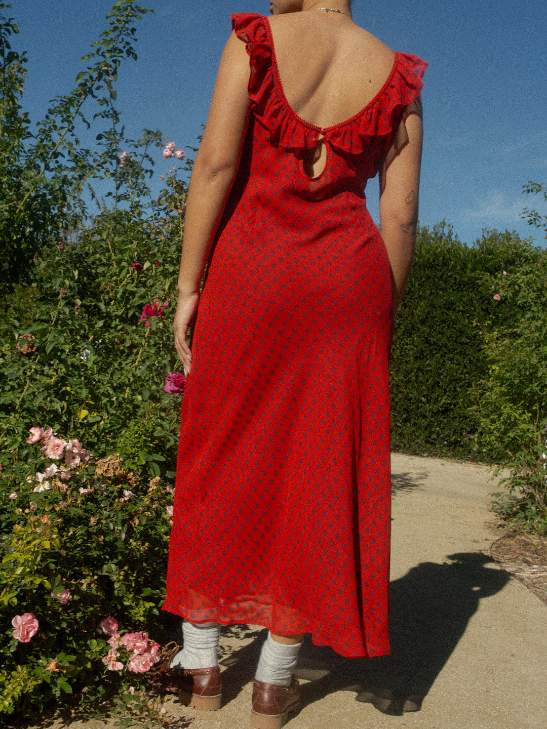 Dahlia Dress - Red Dot - 7