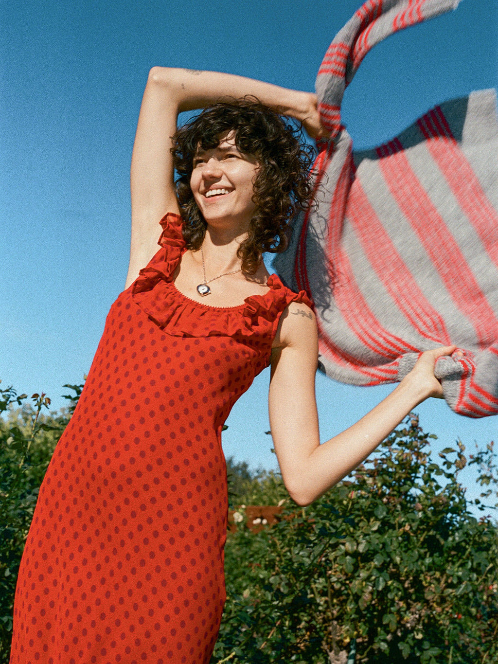 Dahlia Dress - Red Dot - 4