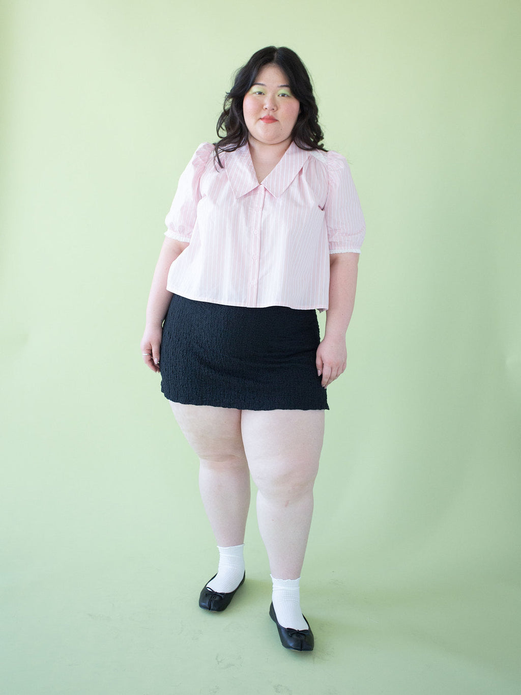 Darcy Skort - Black Crinkle - 5