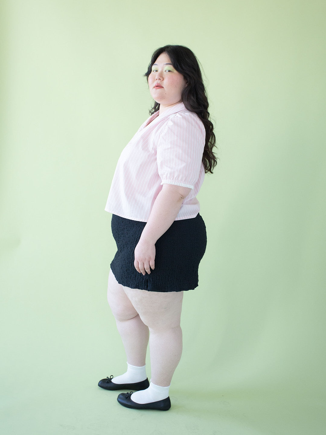 Darcy Skort - Black Crinkle - 6