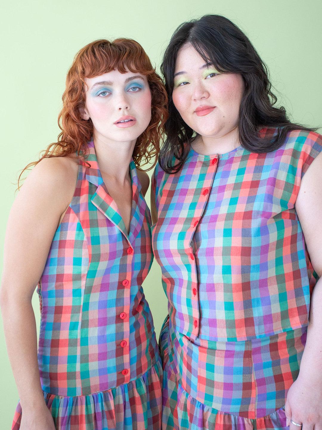 Madeline Top - Colorburst Plaid - 5