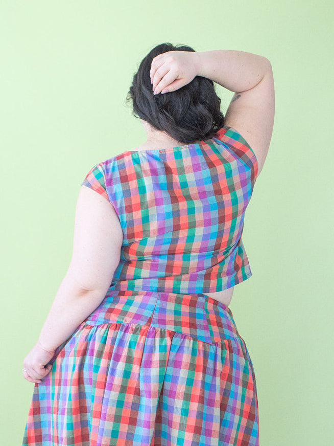 Madeline Top - Colorburst Plaid - 4