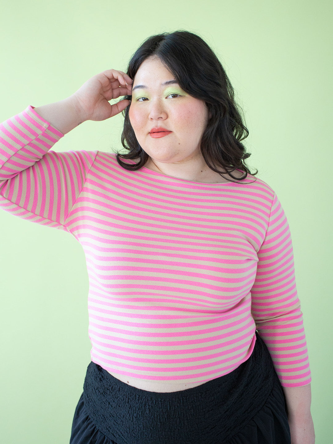 Nia Top - Candy Pink Stripe - 5