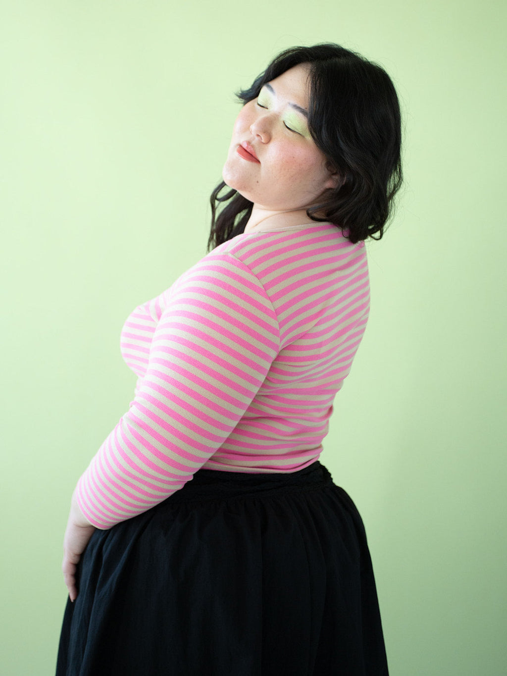 Nia Top - Candy Pink Stripe - 6