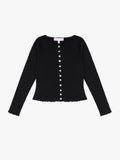 Summer Long Sleeve Top - Caviar - 1