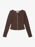 Summer Long Sleeve Top - Saddle - 1