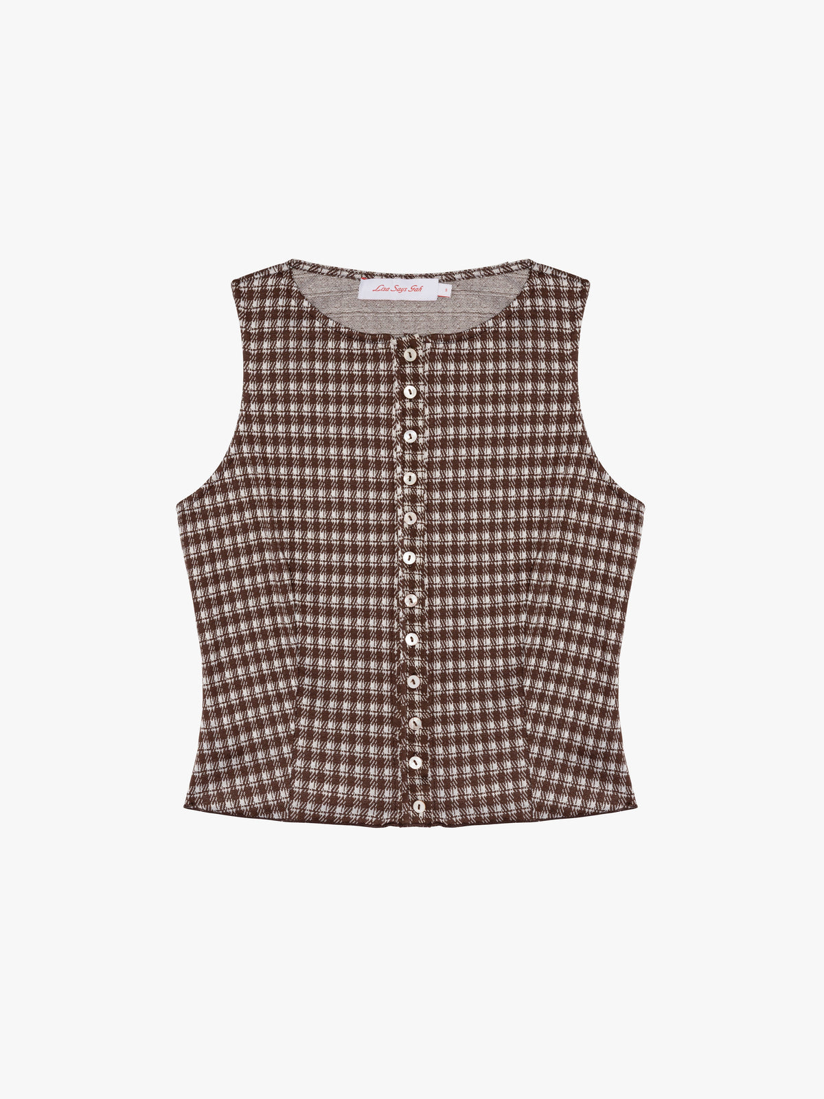 Summer Top - Cocoa Plaid - 1