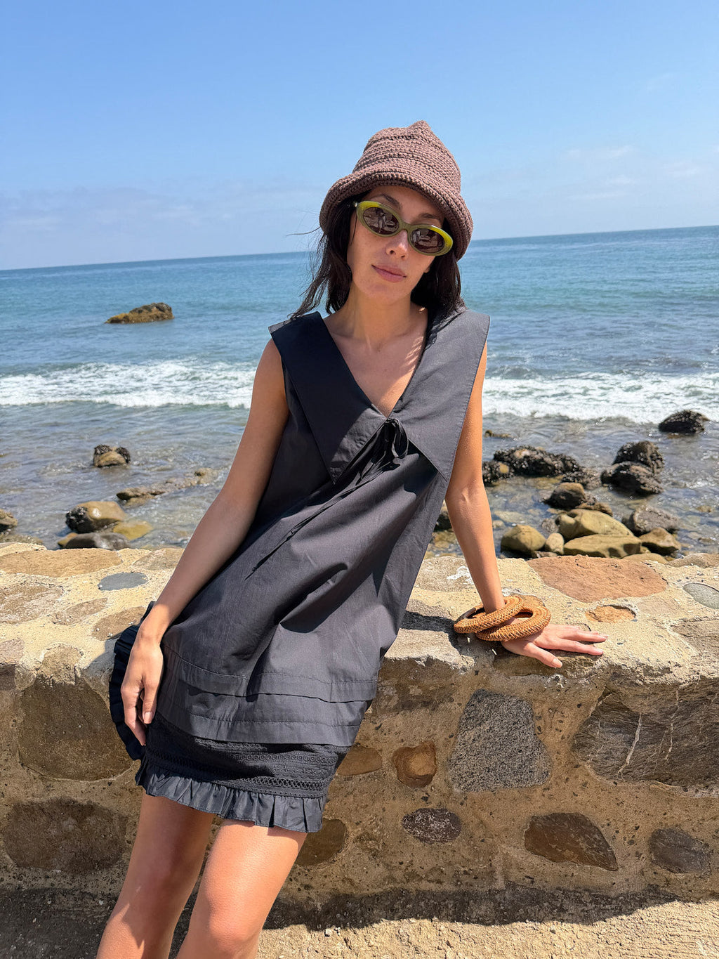 Jenny Mini Dress - Black - 4