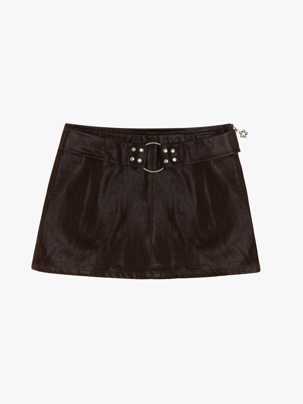 Winona Mini Skort - Mocha Suede - 1