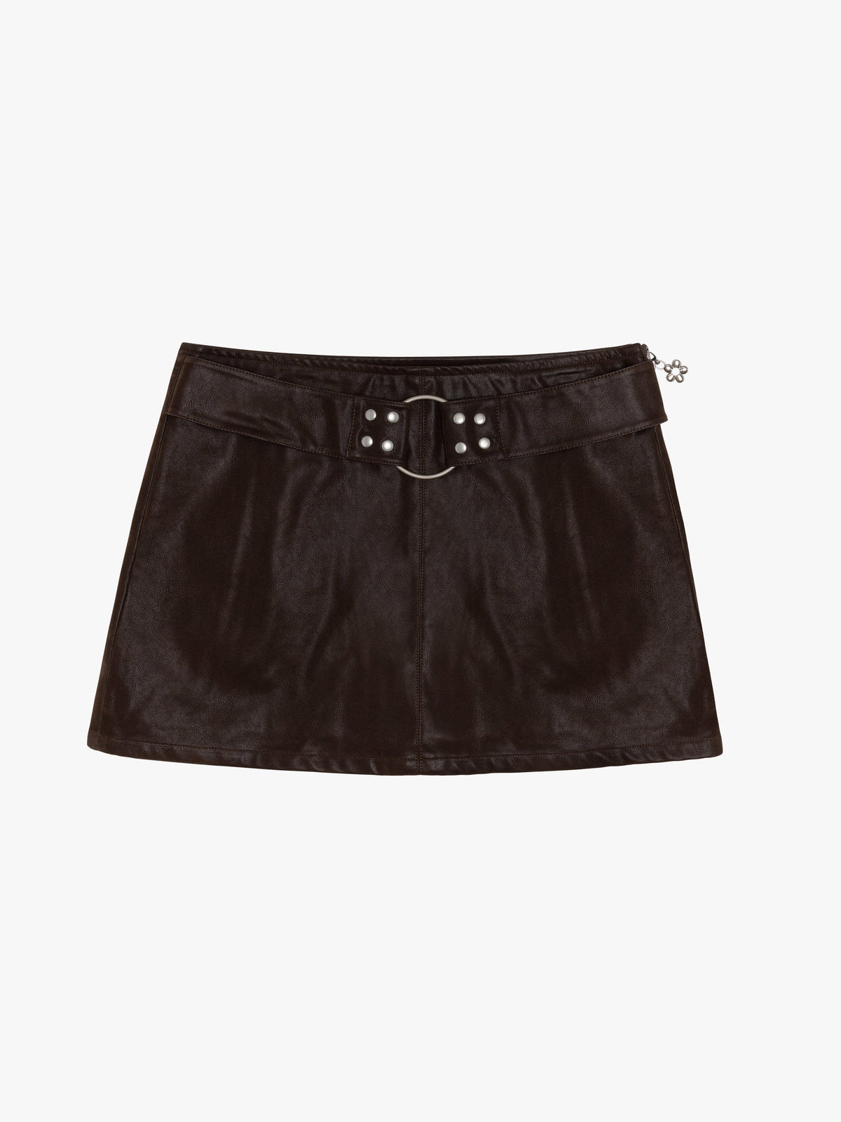 Winona Mini Skort - Mocha Suede - 1