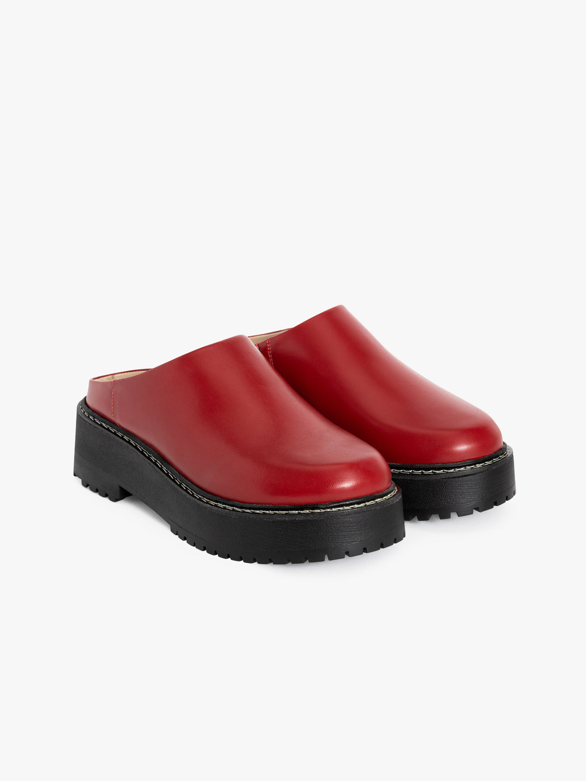 Lena Chunky Mule - Wine - 7